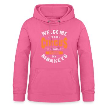 Circus Tent Fun Show Idiots - Women's Hoodie - pink - Front - AI Model Female 172 light (172cm)