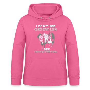 Parkour Race Street Fitness - Sweat à capuche Femme - rose - Devant - AI Model Female 172 light (172cm)