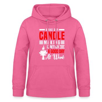 Kerze Wärme Liebe - Frauen Hoodie - Pink - Vorne - AI Model Female 172 light (172cm)