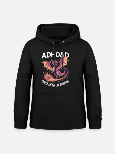 Adhs RPG - Frauen Hoodie - Schwarz