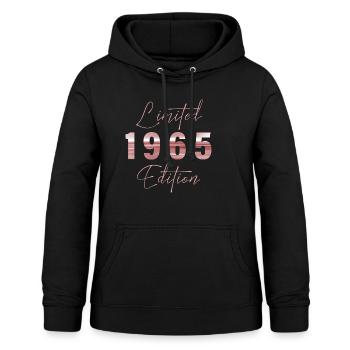 Minimalist Limited 1965 Edition Geburtstag Pastel - Frauen Hoodie - Schwarz - Vorne - AI Model Female 172 light (172cm)