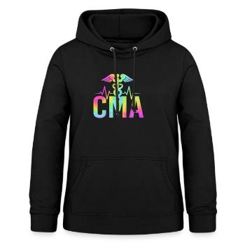 Arzthelferin MFA - Frauen Hoodie - Schwarz - Vorne - AI Model Female 172 light (172cm)