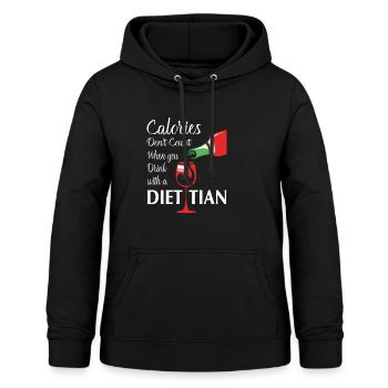 Diät Diätassistent - Frauen Hoodie - Schwarz - Vorne - AI Model Female 172 light (172cm)