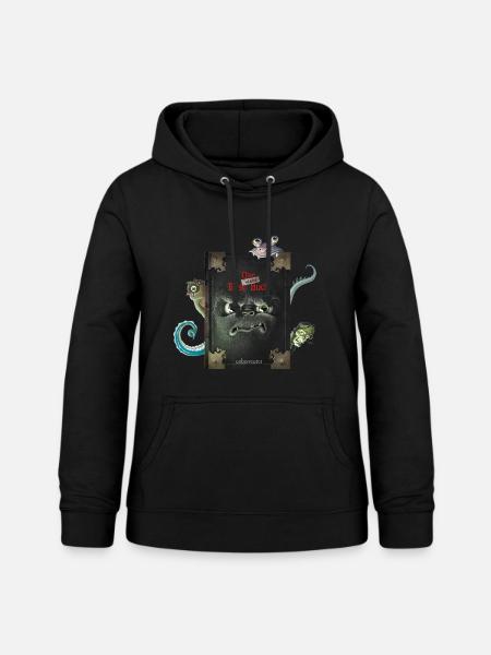 Das Kleine Böse Buch Monsterversteck - Frauen Hoodie - Schwarz