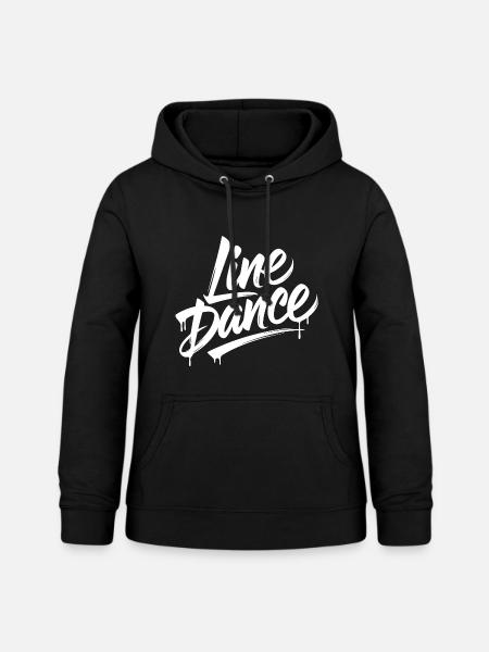 Line Dance Graffiti Motiv - Frauen Hoodie - Schwarz