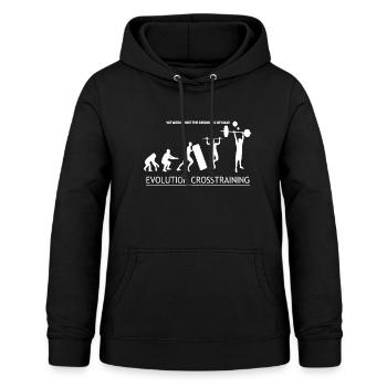 Cadeaux Kettlebell Squat Burpees Gift Evolution - Sweat à capuche Femme - noir - Devant - AI Model Female 172 light (172cm)