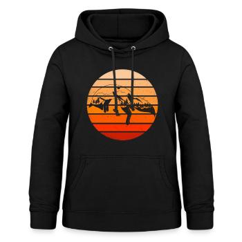 Fuchs Wald Berge Geschenkidee - Frauen Hoodie - Schwarz - Vorne - AI Model Female 172 light (172cm)