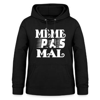 même pas mal - Sweat à capuche Femme - noir - Devant - AI Model Female 172 light (172cm)