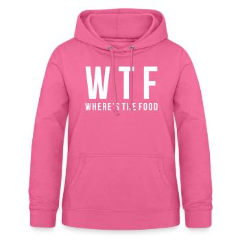 WTF Où est la nourriture - Sweat à capuche Femme - rose - Devant - AI Model Female 172 light (172cm)