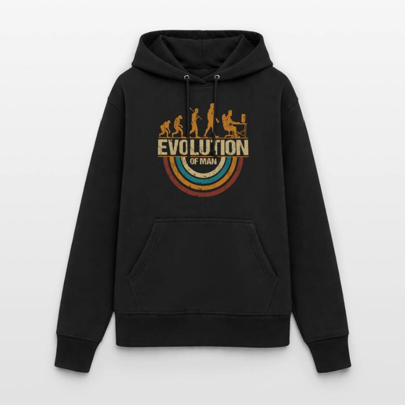 Programmierer Computerfreak Evolution Retro Frauen Hoodie