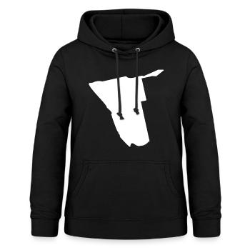 Namibia Landkarte Flagge - Frauen Hoodie - Schwarz - Vorne - AI Model Female 172 light (172cm)