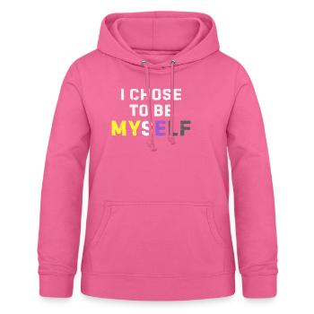 Nonbinary Pride Farben LGBTQ Enby Selbstwert - Frauen Hoodie - Pink - Vorne - AI Model Female 172 light (172cm)