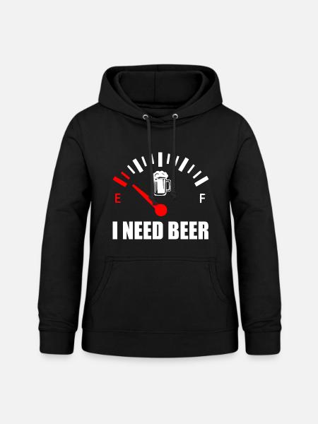 I need beer - Frauen Hoodie - Schwarz