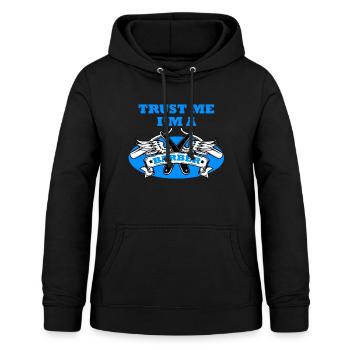 Trust me I'm Barber - Women's Hoodie - black - Front - AI Model Female 172 light (172cm)