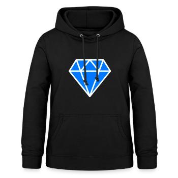 Diamond - Women's Hoodie - black - Front - AI Model Female 172 light (172cm)