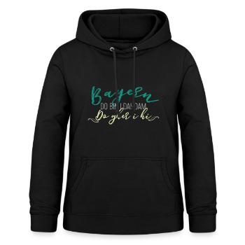 Bayrischer Spruch Bayern - Frauen Hoodie - Schwarz - Vorne - AI Model Female 172 light (172cm)