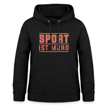Sport is murder - Women's Hoodie - black - Front - AI Model Female 172 light (172cm)
