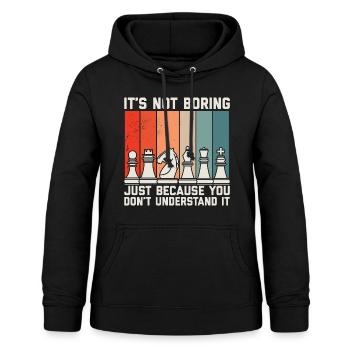 Schach - Frauen Hoodie - Schwarz - Vorne - AI Model Female 172 light (172cm)