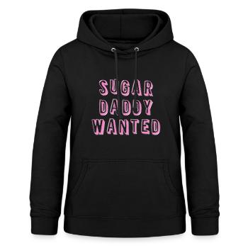 Sugar Daddy Wanted - Frauen Hoodie - Schwarz - Vorne - AI Model Female 172 light (172cm)