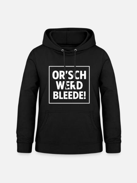 Sächsisch Spruch - Frauen Hoodie - Schwarz