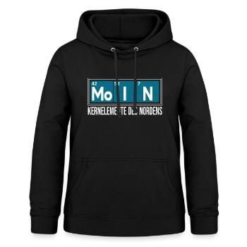 Moin Kernelemente des Nordens Periodensystem - Frauen Hoodie - Schwarz - Vorne - AI Model Female 172 light (172cm)
