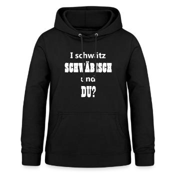 I schwätz schwäbisch und du? - Frauen Hoodie - Schwarz - Vorne - AI Model Female 172 light (172cm)
