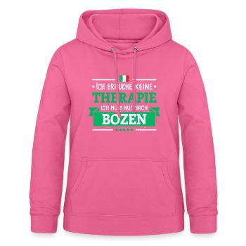 BOZEN THERAPIE BOLZANO ITALIEN URLAUB GESCHENK - Frauen Hoodie - Pink - Vorne - AI Model Female 172 light (172cm)