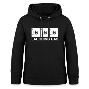 He He He Helium lachendes Gas - Frauen Hoodie - Schwarz - Vorne - AI Model Female 172 light (172cm)