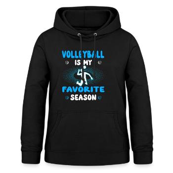 Volleyball is my favorite season Volleyball player - Women's Hoodie - black - Front - AI Model Female 172 light (172cm)
