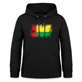 Guinée-Bissau idée cadeau guinée bissau - Sweat à capuche Femme - noir - Devant - AI Model Female 172 light (172cm)