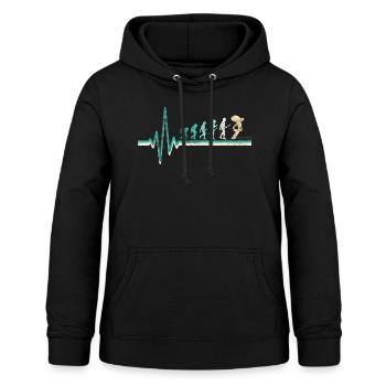 Schwimmlehrer Schwimmer Evolution - Frauen Hoodie - Schwarz - Vorne - AI Model Female 172 light (172cm)