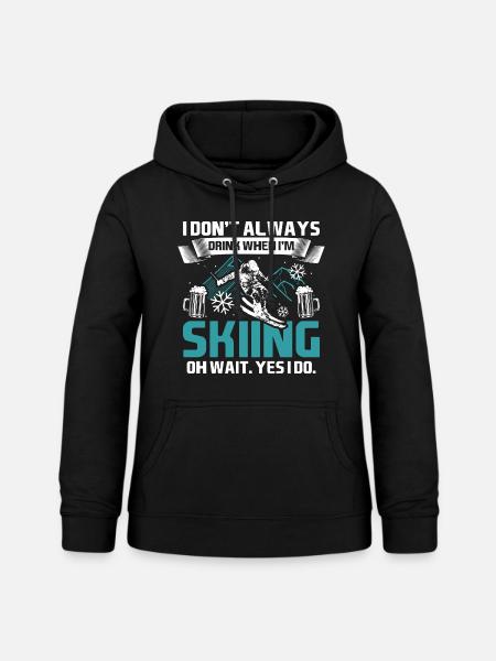 Apres-Ski - Frauen Hoodie - Schwarz