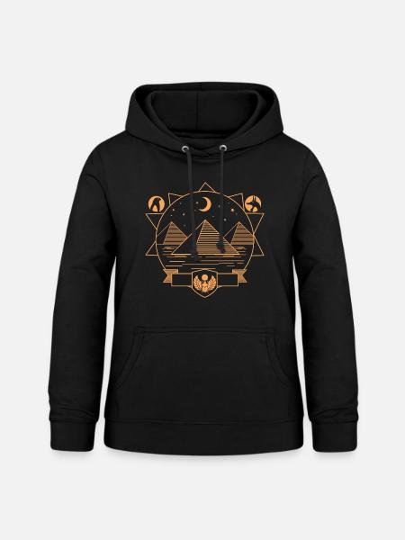 Pyramiden - Frauen Hoodie - Schwarz