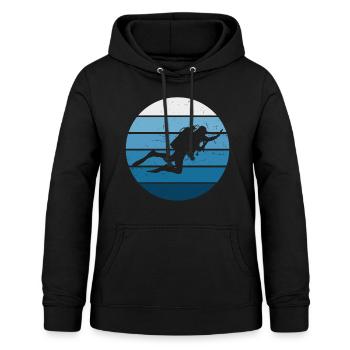 Plongée libre Tauchen Plongée sous-marine Tauchen Plongée - Sweat à capuche Femme - noir - Devant - AI Model Female 172 light (172cm)