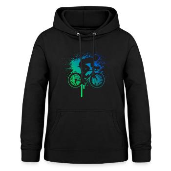 Vélo de route Vélo de route Vélo de route Vélo de route - Sweat à capuche Femme - noir - Devant - AI Model Female 172 light (172cm)