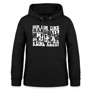 Handball Mamalustiger Spruch - Frauen Hoodie - Schwarz - Vorne - AI Model Female 172 light (172cm)