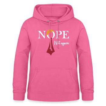 Non. Pas encore - Sweat à capuche Femme - rose - Devant - AI Model Female 172 light (172cm)