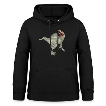 Spinosaure - Sweat à capuche Femme - noir - Devant - AI Model Female 172 light (172cm)