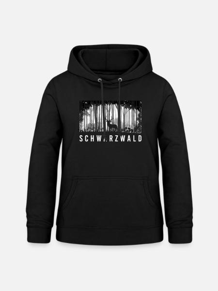 Schwarzwald Hirsch - Frauen Hoodie - Schwarz