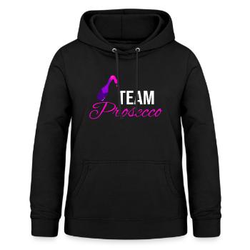 Team Prosecco, Blutgruppe Prosecco - Frauen Hoodie - Schwarz - Vorne - AI Model Female 172 light (172cm)