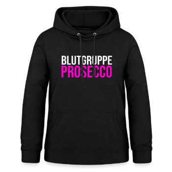 Team Prosecco, Blutgruppe Prosecco - Frauen Hoodie - Schwarz - Vorne - AI Model Female 172 light (172cm)