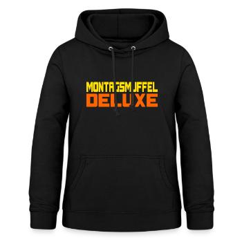 Montagsmuffel Deluxe - Frauen Hoodie - Schwarz - Vorne - AI Model Female 172 light (172cm)