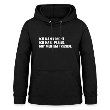 Pferd Reitsport Reiten Pferdesport Friese - Frauen Hoodie - Schwarz - Vorne - AI Model Female 172 light (172cm)