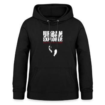 Urban Explorer - Women's Hoodie - black - Front - AI Model Female 172 light (172cm)