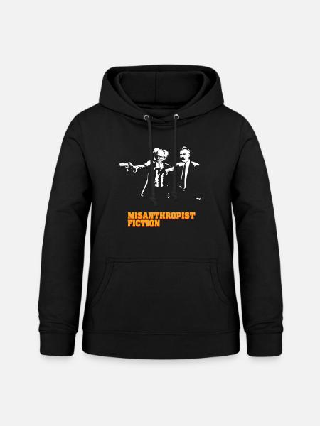 Misanthropist Fiction - Frauen Hoodie - Schwarz