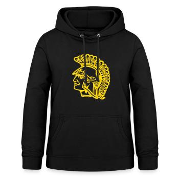 soldat romain italien césar - Sweat à capuche Femme - noir - Devant - AI Model Female 172 light (172cm)