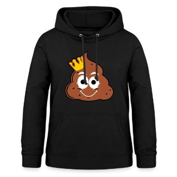 Poop - Frauen Hoodie - Schwarz - Vorne - AI Model Female 172 light (172cm)