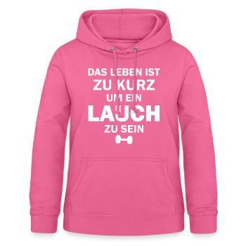 Culturiste sort - Sweat à capuche Femme - rose - Devant - AI Model Female 172 light (172cm)