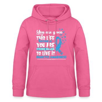 Diabetes Awareness - Women's Hoodie - pink - Front - AI Model Female 172 light (172cm)