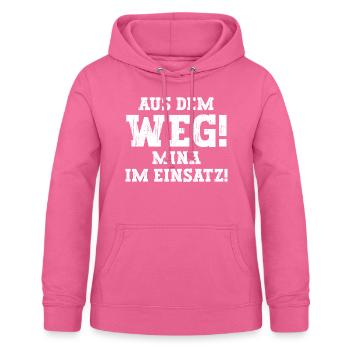 Mina Lustiger Spruch Vorname Name Mina - Frauen Hoodie - Pink - Vorne - AI Model Female 172 light (172cm)